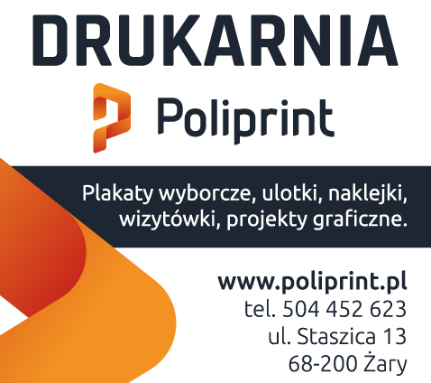 Drukarnia "POLIPRINT" Żary Plakaty Wyborcze / Ulotki / Naklejki / Wizytówki / Projekty Graficzne