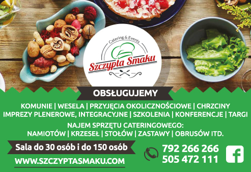 SZCZYPTA SMAKU CATERING & EVENTS Ostrów Wielkopolski Najem Sprzętu Cateringowego / Obsługa Przyjęć