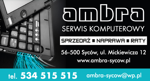 AMBRA Serwis Komputerowy Syców Sprzedaż / Naprawa / Raty