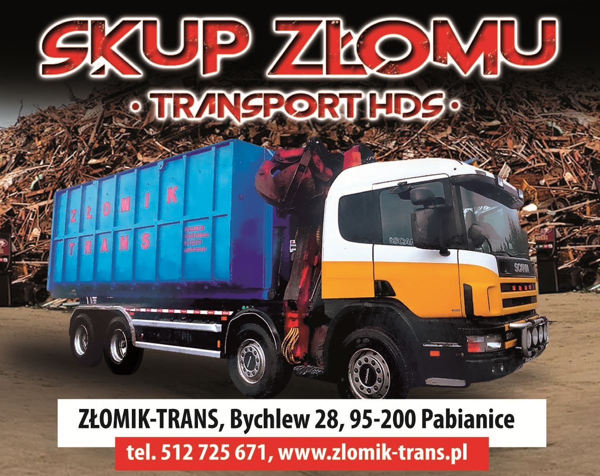 ZŁOMIK-TRANS Przemysław Goss Pabianice Skup Złomu / Transport HDS