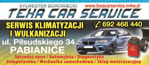 TEXA CAR SERVICE Sylwester Borowiecki Pabianice Serwis Klimatyzacji i Wulkanizacji / Sprzedaż Opon