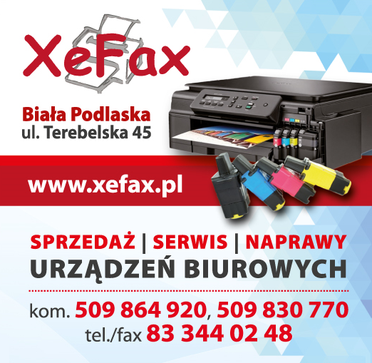 "XeFax" s.c. Biała Podlaska Sprzedaż / Serwis / Naprawy Urządzeń Biurowych