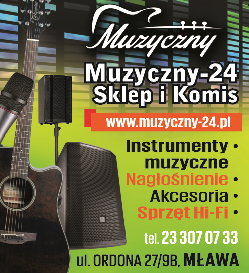 "Muzyczny" Sklep i Komis Muzyczny Mława Instrumenty Muzyczne/ Nagłośnienie/ Sprzęt Hi-Fi/ Akcesoria