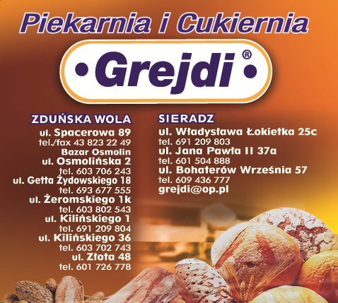Grejdi PIEKARNIA I CUKIERNIA Zduńska Wola,Sieradz- Pieczywo na zakwasie oraz ciasta okolicznościowe!