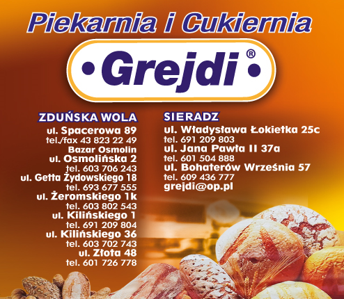 Grejdi-Dymińscy Sp.j. Zduńska Wola Piekarnia / Cukiernia / Ciasta Okolicznościowe 