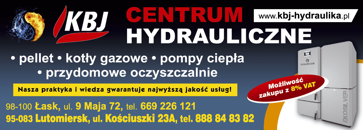 P.P.H.U. KBJ Łask Centrum Hydrauliczne Pellet/ Kotły Gazowe/ Pompy Ciepła/ Przydomowe Oczyszczalnie
