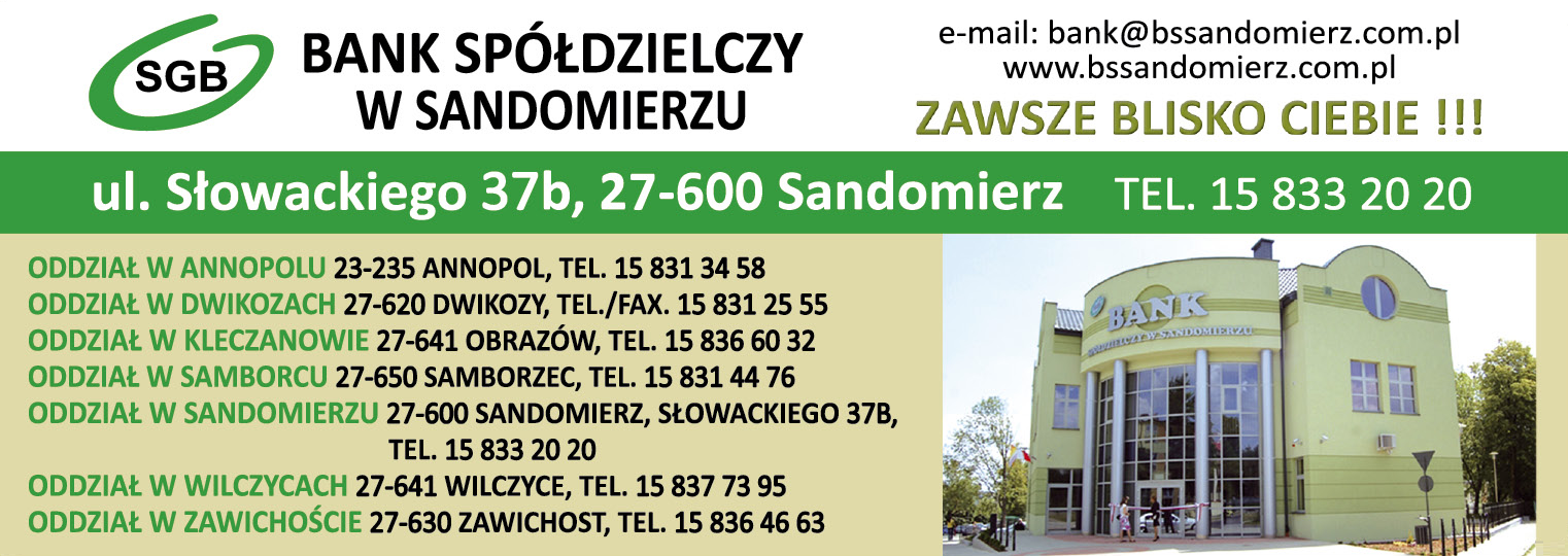 SGB BANK SPÓŁDZIELCZY w Sandomierzu 