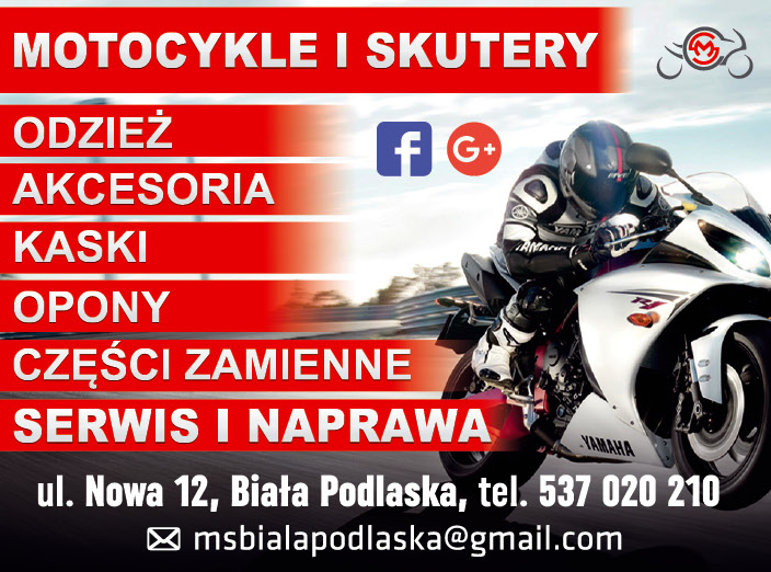 MOTOCYKLE I SKUTERY Biała Podlaska Odzież / Akcesoria / Kaski / Opony / Serwis i Naprawa