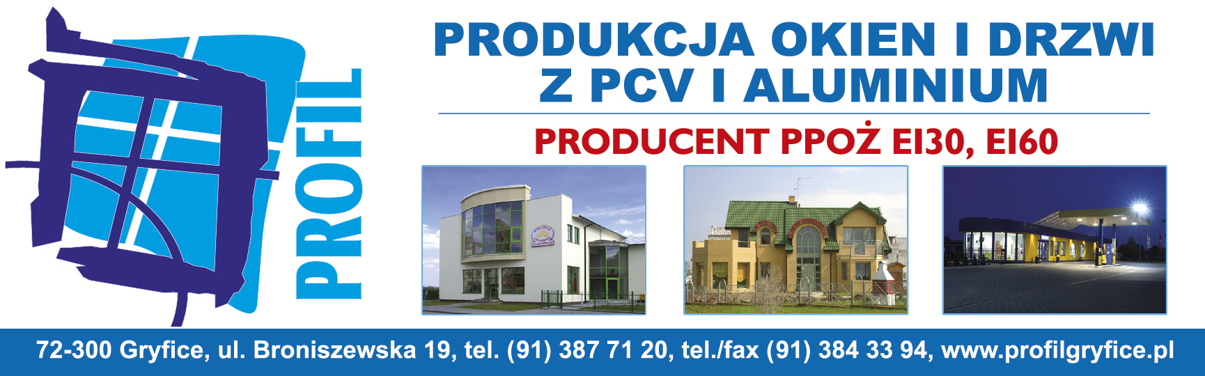 PROFIL Gryfice Produkcja Okien i Drzwi z PCV i Aluminium