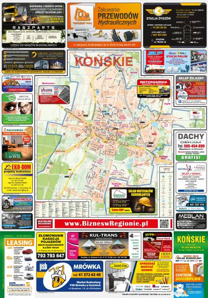 Plan miasta Końskie