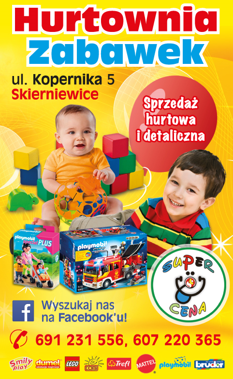 Hurtownia Zabawek "SUPER CENA" Skierniewice Sprzedaż Hurtowa i Detaliczna