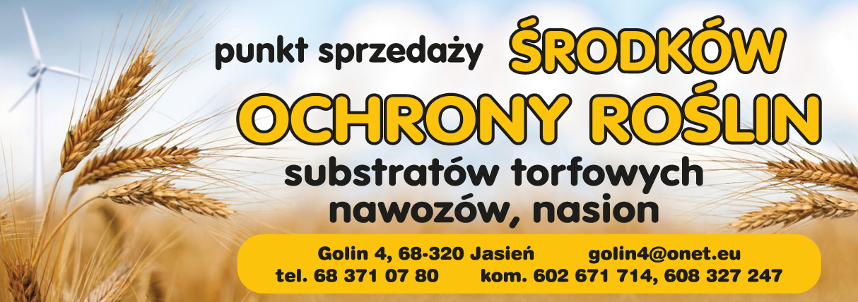  PUNKT SPRZEDAŻY ŚRODKÓW OCHRONY ROŚLIN Jasień