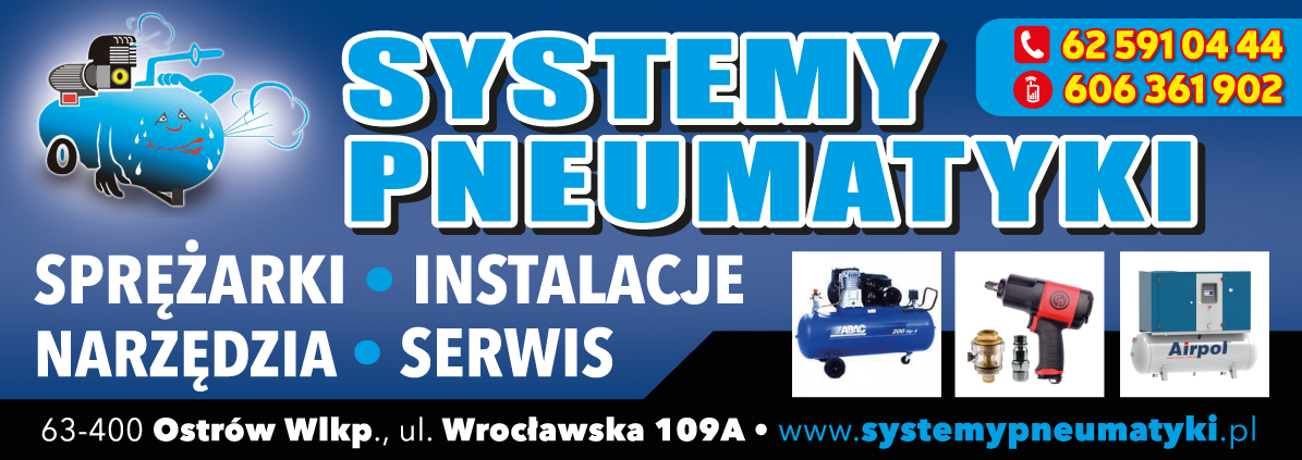 P.H.U. SYSTEMY PNEUMATYKI Ostrów Wielkopolski Sprężarki / Instalacje / Narzędzia / Serwis