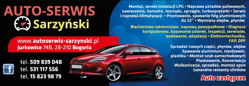 AUTO-SERWIS Sarzyński Bogoria Montaż, Serwis Instalacji LPG / Serwis Klimatyzacji / Wymiany Olejów