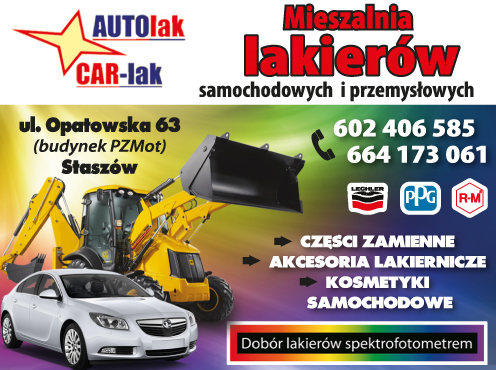 AUTOlak CAR-lak Staszów Mieszalnia Lakierów Samochodowych i Przemysłowych