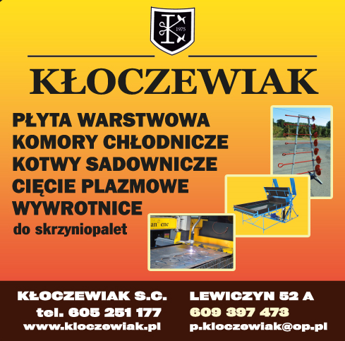 KŁOCZEWIAK S.C. Ślusarstwo Usługowo-Produkcyjne Piotr Kłoczewiak Belsk Duży Płyta Warstwowa / Komory