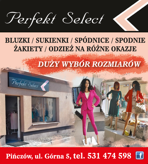 PERFEKT SELECT Pińczów Odzież Na Różne Okazje / Duży Wybór Rozmiarów