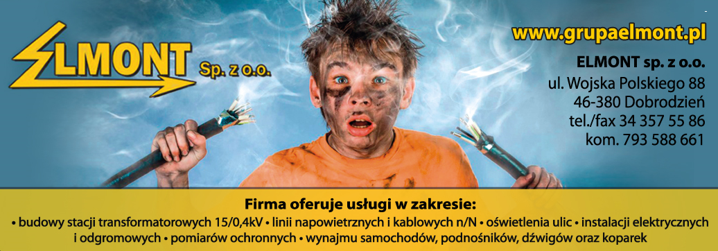 ELMONT Sp. z o.o. Dobrodzień Budowa Stacji Transformatorowych / Oświetlenie Ulic / Pomiary Ochronne