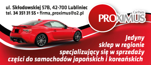 PROXIMUS Auto-Części Lubliniec Sprzedaż Części do Samochodów Japońskich i Koreańskich