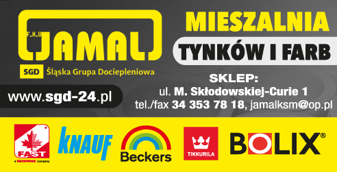 F.H.U. JAMAL SGD Śląska Grupa Dociepleniowa Lubliniec Mieszalnia Tynków i Farb