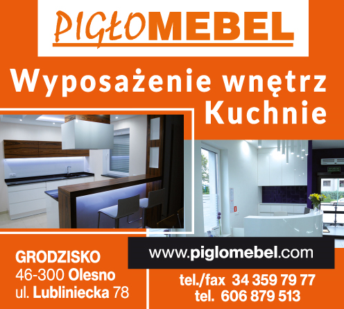 PIGŁO MEBEL Olesno Wyposażenie Wnętrz / Kuchnie