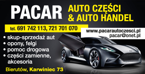 PACAR Auto Części & Auto Handel Karwiniec Skup i Sprzedaż Aut / Pomoc Drogowa / Części Zamienne