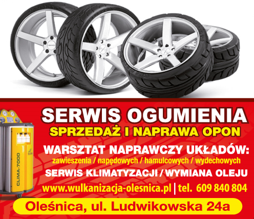 Serwis Ogumienia i Klimatyzacji Mirosław Żaczek Oleśnica Sprzedaż i Naprawa Opon / Wymiana Oleju
