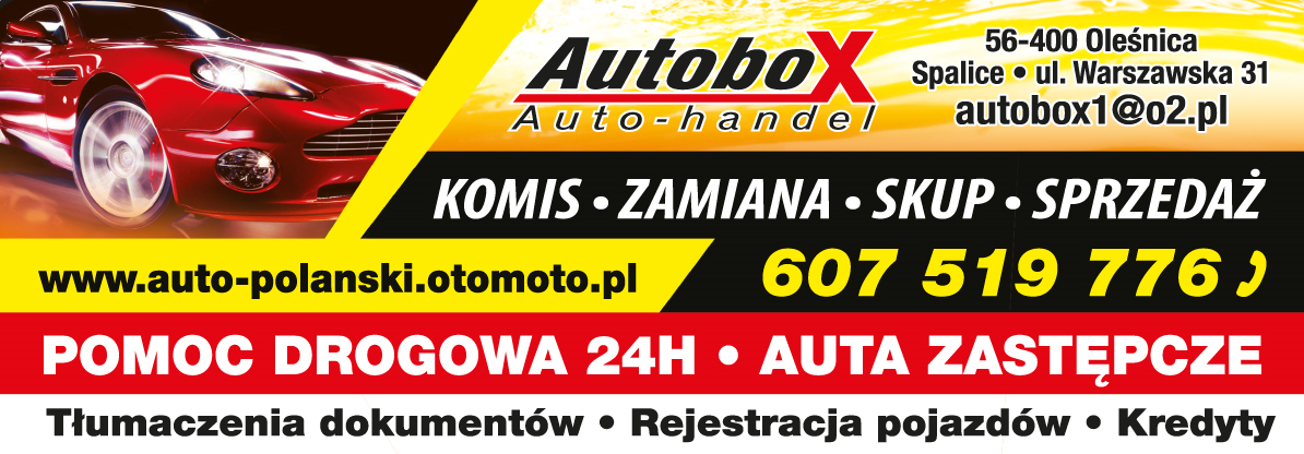 AUTOBOX Michał Polański Auto-Handel Oleśnica Komis / Zamiana / Skup / Sprzedaż / Pomoc Drogowa 24H