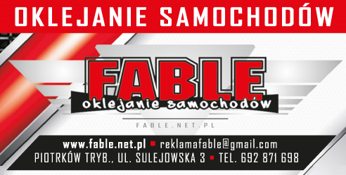 AGENCJA REKLAMOWA "FABLE" Piotrków Trybunalski Oklejanie Samochodów