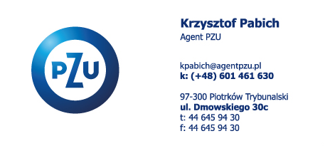 Krzysztof Pabich Agent PZU Piotrków Trybunalski Ubezpieczenia
