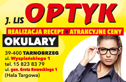 ZAKŁAD OPTYCZNY Jarosław Lis Tarnobrzeg Okulary / Realizacja Recept / Atrakcyjne Ceny