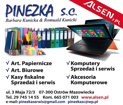  PINEZKA s.c. Barbara Kunicka & Romuald Kunicki Ostrów Maz.