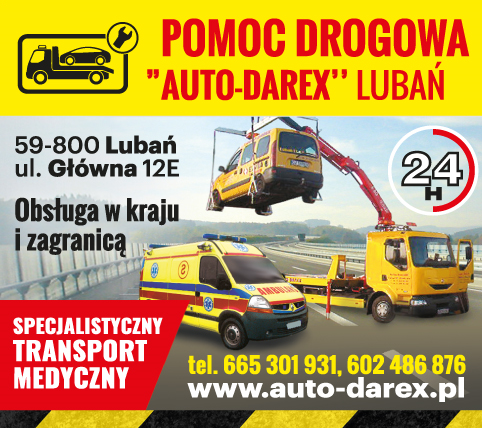 POMOC DROGOWA AUTO-DAREX Lubań  - OBSŁUGA W KRAJU I ZA GRANICĄ 24H