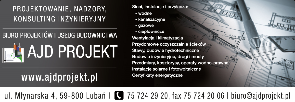 AJD PROJEKT Biuro Projektów i Usług Budownictwa Lubań - PROJEKTY BUDOWLANE I WYKONAWCZE