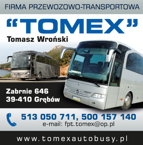 TOMEX Tomasz Wroński Grębów Firma Przewozowo- Transportowa