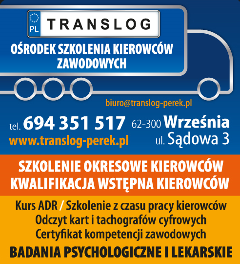 TRANSLOG Ośrodek szkolenia kierowców zawodowych Września