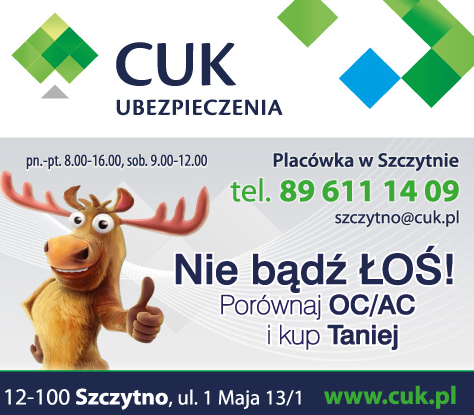 CUK Ubezpieczenia Szczytno to tanie OC i korzystne AC 