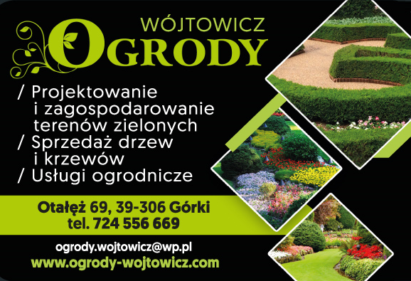 OGRODY Wójtowicz Otałęż/ Projektowanie i zagospodarowanie terenów zielonych/Sprzedaż drzew i krzewów