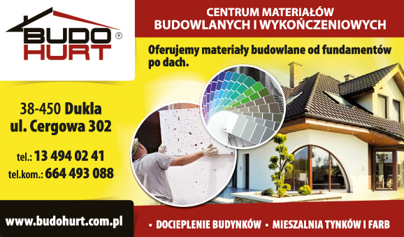 Firma Handlowo-Usługowa BUDO-HURT S.C Dukla Centrum Materiałów Budowlanych i Wykończeniowych 