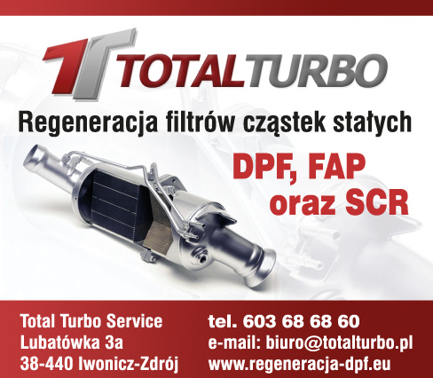 TOTAL TURBO SERVICE Iwonicz-Zdrój Regeneracja Filtrów Cząstek Stałych DPF, FAP oraz SCR