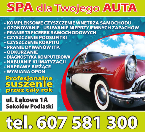 MAGNUM Spa Dla Twojego Auta Sokołów Podlaski Kompleksowe Czyszczenie Wnętrza Samochodu