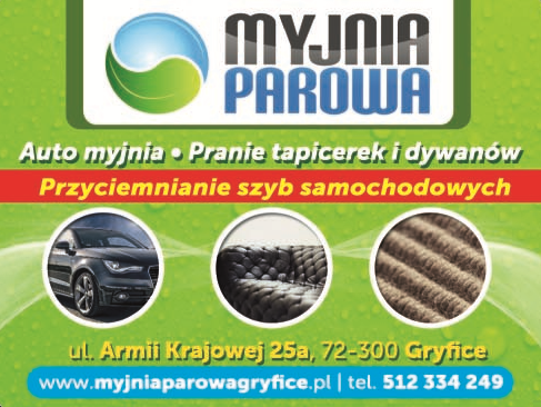MYJNIA PAROWA Gryfice Auto Myjnia / Pranie Tapicerek i Dywanów / Przyciemnianie Szyb