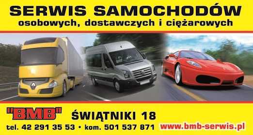 "BMB" Pabianice Serwis Samochodów Osobowych / Dostawczych / Ciężarowych