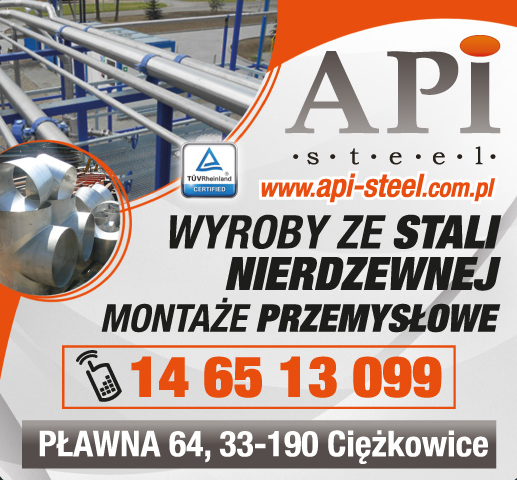 API-STEEL Pławna-WYROBY ZE STALI NIERDZEWNEJ, MONTAŻE PRZEMYSŁOWE 