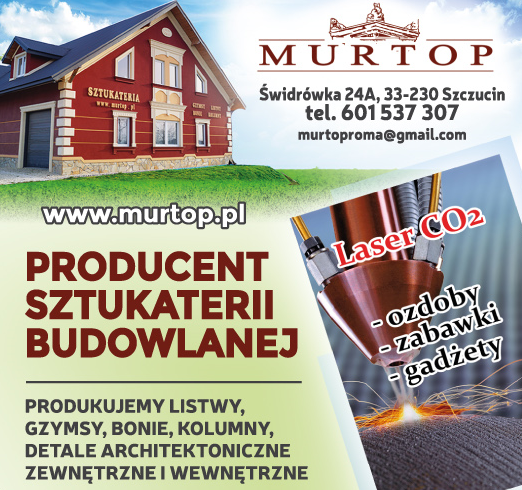 MURTOP PRODUCENT SZTUKATERII BUDOWLANEJ Świdrówka