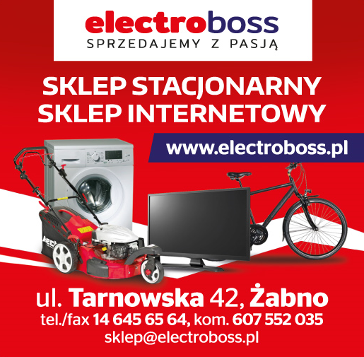 ELECTROBOSS Żabno SKLEP STACJONARNY/ INTERNETOWY AGD, RTV, Rowery, Inne