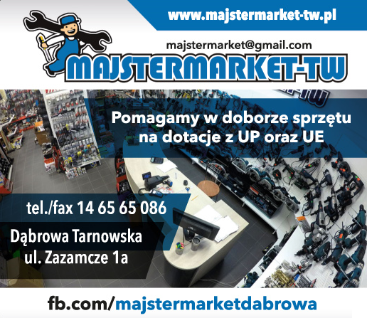MASTERMARKET-TW DĄBROWA TARNOWSKA-POMAGAMY W DOBORZE SPRZĘTU NA DOTACJE Z UP ORAZ UE