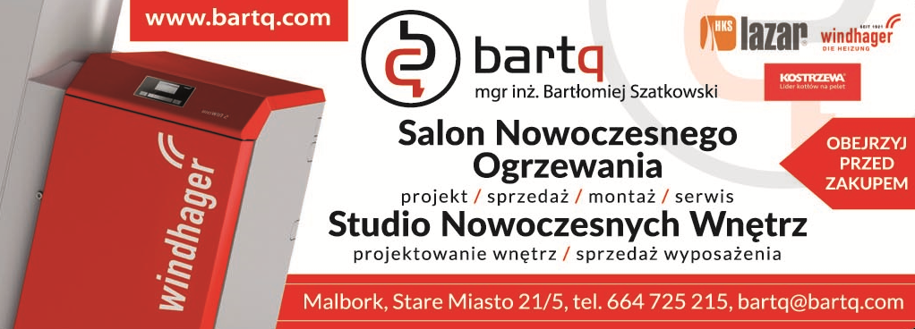 BARTQ mgr inż. Bartłomiej Szatkowski Malbork Salon Nowoczesnego Ogrzewania / Studio Wnętrz