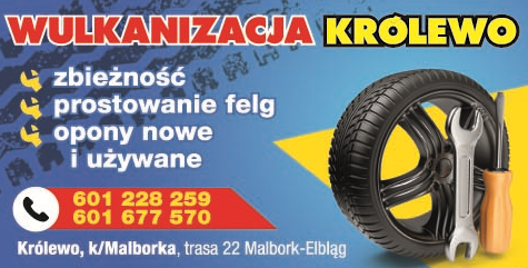 P.H.U. WULKANIZACJA Królewo Zbieżność / Prostowanie Felg / Opony Nowe i Używane 