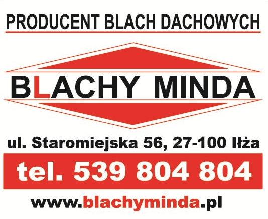 BLACHY MINDA PRODUCENT BLACH DACHOWYCH Iłża, powiat radomski